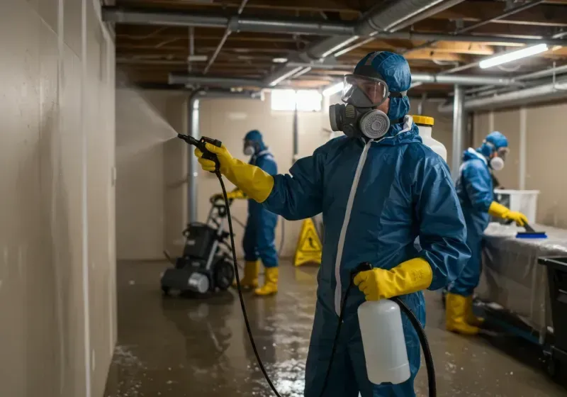 Basement Sanitization and Antimicrobial Treatment process in Cumberland County, IL