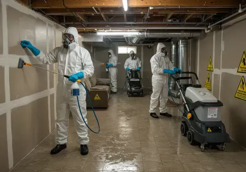 Basement Moisture Removal and Structural Drying process in Cumberland County, IL